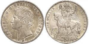 1 Thaler Reino de Sajonia (1806 - 1918) Plata Juan I de Sajonia