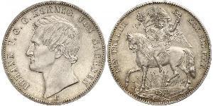 1 Thaler Reino de Sajonia (1806 - 1918) Plata Juan I de Sajonia