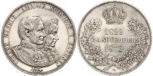 1 Thaler Reino de Sajonia (1806 - 1918) Plata Juan I de Sajonia