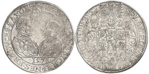 1 Thaler Reino de Sajonia (1806 - 1918) Plata 