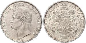 1 Thaler Reino de Sajonia (1806 - 1918) Plata Juan I de Sajonia