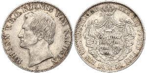 1 Thaler Reino de Sajonia (1806 - 1918) Plata Juan I de Sajonia