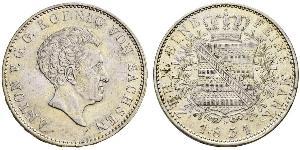 1 Thaler Reino de Sajonia (1806 - 1918) Plata 