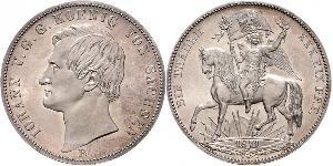 1 Thaler Reino de Sajonia (1806 - 1918) Plata Juan I de Sajonia