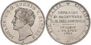 1 Thaler Reino de Sajonia (1806 - 1918) Plata Juan I de Sajonia