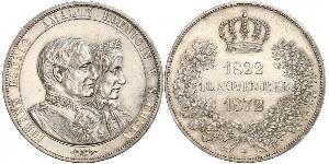 1 Thaler Reino de Sajonia (1806 - 1918) Plata Juan I de Sajonia