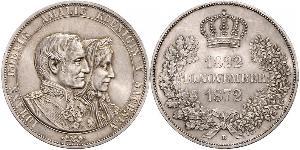 1 Thaler Reino de Sajonia (1806 - 1918) Plata Juan I de Sajonia