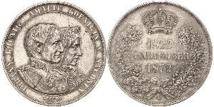 1 Thaler Reino de Sajonia (1806 - 1918) Plata Juan I de Sajonia