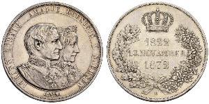 1 Thaler Reino de Sajonia (1806 - 1918) Plata Juan I de Sajonia