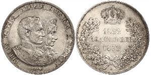 1 Thaler Reino de Sajonia (1806 - 1918) Plata Juan I de Sajonia