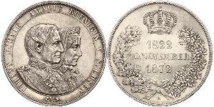 1 Thaler Reino de Sajonia (1806 - 1918) Plata Juan I de Sajonia