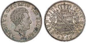 1 Thaler Reino de Sajonia (1806 - 1918) Plata 