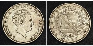 1 Thaler Reino de Sajonia (1806 - 1918) Plata 