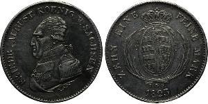 1 Thaler Reino de Sajonia (1806 - 1918) Plata Federico Augusto I de Sajonia