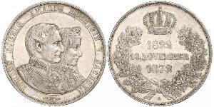 1 Thaler Reino de Sajonia (1806 - 1918) Plata Juan I de Sajonia