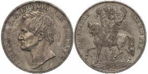 1 Thaler Reino de Sajonia (1806 - 1918) Plata Juan I de Sajonia