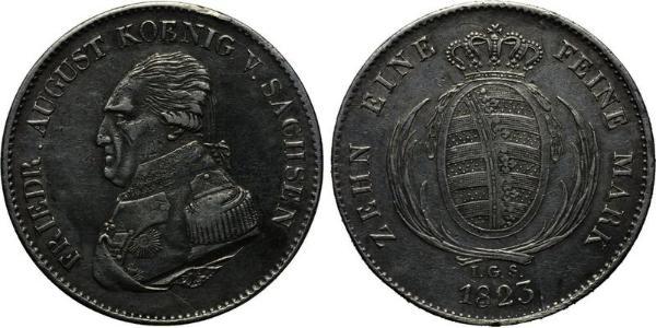 1 Thaler Reino de Sajonia (1806 - 1918) Plata Federico Augusto I de Sajonia