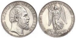 1 Thaler Reino de Wurtemberg (1806-1918) Plata Carlos I de Wurtemberg
