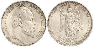 1 Thaler Reino de Wurtemberg (1806-1918) Plata Carlos I de Wurtemberg