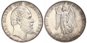 1 Thaler Reino de Wurtemberg (1806-1918) Plata Carlos I de Wurtemberg