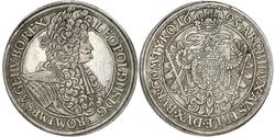 1 Thaler Sacro Imperio Romano (962-1806) Plata Leopoldo I de Habsburgo(1640-1705)