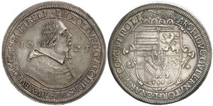 1 Thaler Sacro Imperio Romano (962-1806) Plata Leopoldo V de Habsburgo (1586 – 1632)
