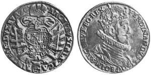 1 Thaler Sacro Imperio Romano (962-1806) Plata Fernando II de Habsburgo(1578 -1637)