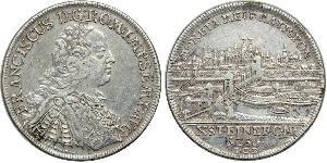 1 Thaler Sacro Imperio Romano (962-1806) Plata Francisco I del Sacro Imperio Romano Germánico(1708-1765)