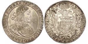 1 Thaler Sacro Imperio Romano (962-1806) Plata Ferdinand III, Holy Roman Emperor (1608-1657)