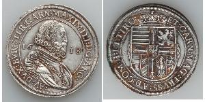 1 Thaler Sacro Imperio Romano (962-1806) Plata Maximiliano III de Austria (1558 – 1618)