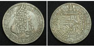 1 Thaler Sacro Imperio Romano (962-1806) Plata Leopoldo I de Habsburgo(1640-1705)