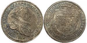 1 Thaler Sacro Imperio Romano (962-1806) Plata Rodolfo II (1552 - 1612)