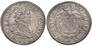 1 Thaler Sacro Imperio Romano (962-1806) Plata 
