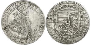 1 Thaler Sacro Imperio Romano (962-1806) Plata Fernando II de Habsburgo(1578 -1637)