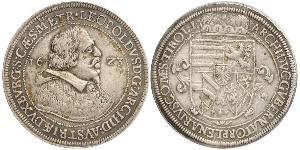 1 Thaler Sacro Imperio Romano (962-1806) Plata Leopoldo V de Habsburgo (1586 – 1632)