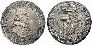 1 Thaler Sacro Imperio Romano (962-1806) Plata Leopoldo V de Habsburgo (1586 – 1632)
