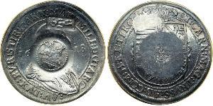 1 Thaler Sacro Imperio Romano (962-1806) Plata Maximiliano III de Austria (1558 – 1618)