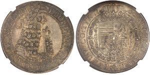 1 Thaler Sacro Imperio Romano (962-1806) Plata Leopoldo I de Habsburgo(1640-1705)