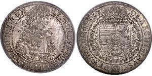 1 Thaler Sacro Imperio Romano (962-1806) Plata Leopoldo I de Habsburgo(1640-1705)