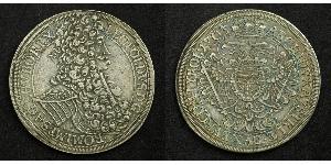 1 Thaler Sacro Imperio Romano (962-1806) Plata Leopoldo I de Habsburgo(1640-1705)