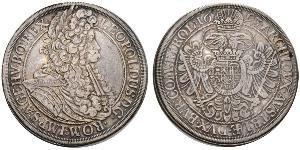 1 Thaler Sacro Imperio Romano (962-1806) Plata Leopoldo I de Habsburgo(1640-1705)