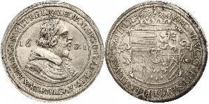 1 Thaler Sacro Imperio Romano (962-1806) Plata Leopoldo V de Habsburgo (1586 – 1632)