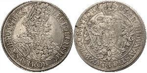 1 Thaler Sacro Imperio Romano (962-1806) Plata Leopoldo I de Habsburgo(1640-1705)