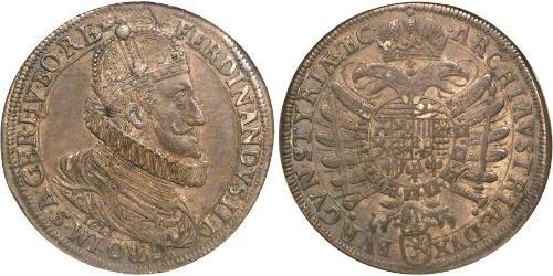 1 Thaler Sacro Imperio Romano (962-1806) Plata Fernando II de Habsburgo(1578 -1637)