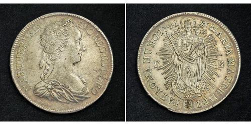 1 Thaler Sacro Imperio Romano (962-1806) Plata Maria Theresa of Austria (1717 - 1780)