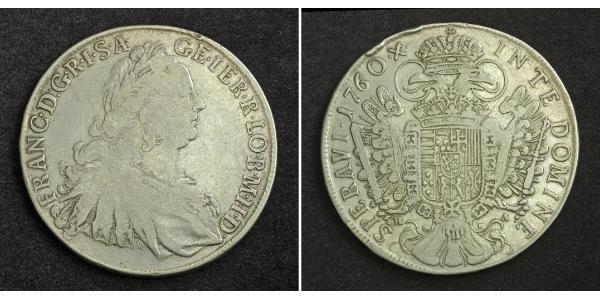 1 Thaler Sacro Imperio Romano (962-1806) Plata Francisco I del Sacro Imperio Romano Germánico(1708-1765)