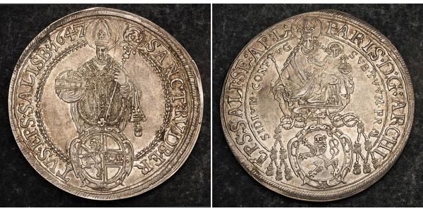 1 Thaler Sacro Imperio Romano (962-1806) Plata 