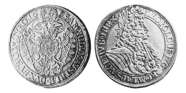 1 Thaler Sacro Imperio Romano (962-1806) Plata Leopoldo I de Habsburgo(1640-1705)