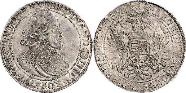 1 Thaler Sacro Imperio Romano (962-1806) Plata Ferdinand III, Holy Roman Emperor (1608-1657)
