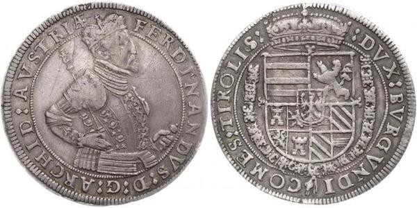 1 Thaler Sacro Imperio Romano (962-1806) Plata Fernando II de Habsburgo(1578 -1637)